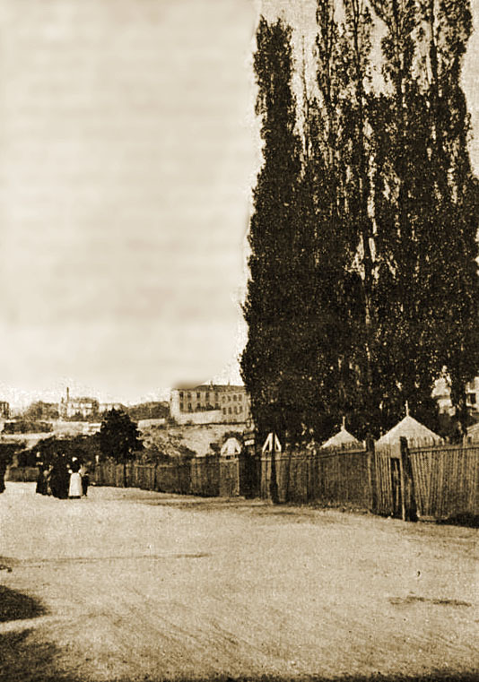 La rue des Peupliers en 1896